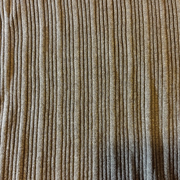 Zara light brown khaki laced cut out long sleeves ribbed cotton NWT - Picture 4 of 15